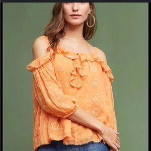 Anthropologie floral blouse